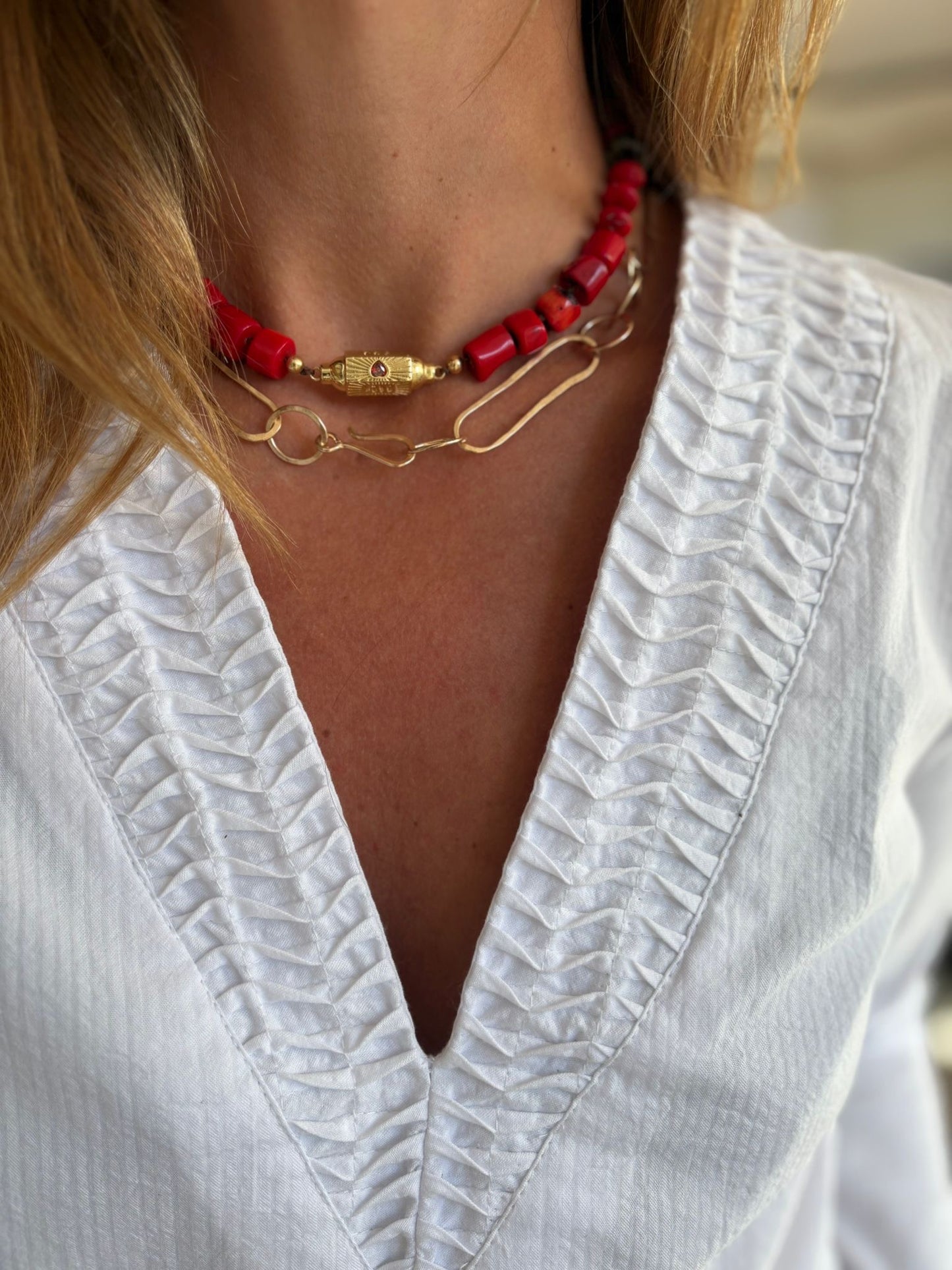 blusa Valencia - escote V