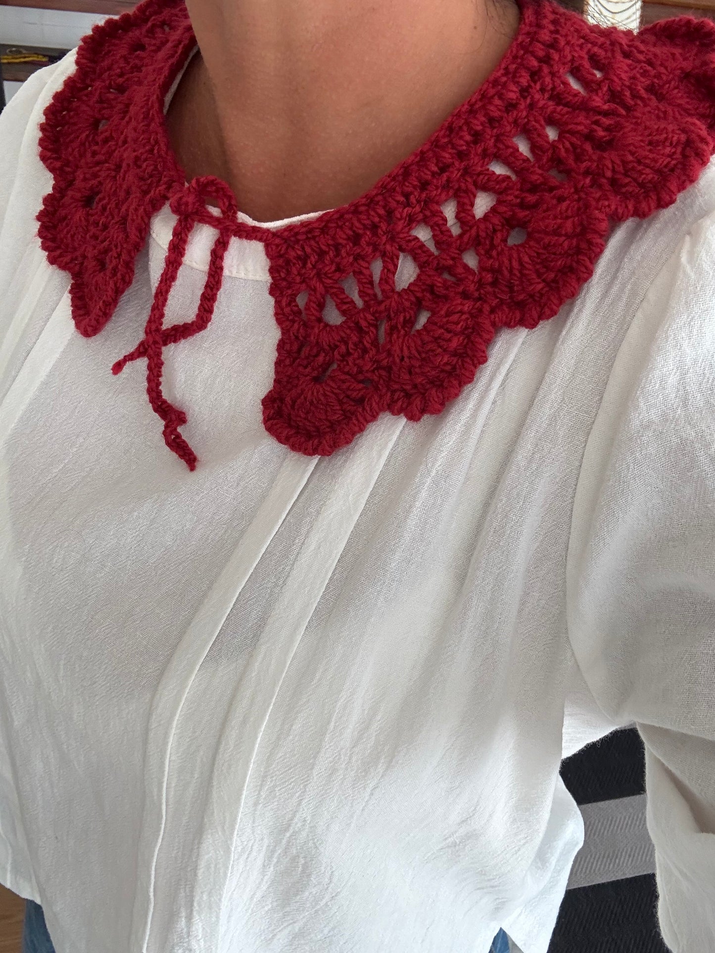 Cuello Ronda Crochet de Lana | Cuello Tejido Elegante y Cálido